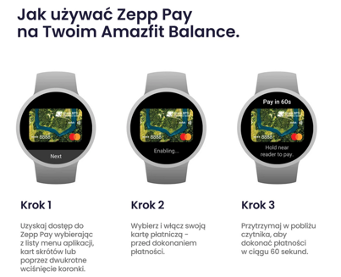 Jak używać Zepp Pay na swoim Amazfit Balance 